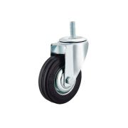 Колесо поворотное SCt 63 160 мм резина с болтом (F)